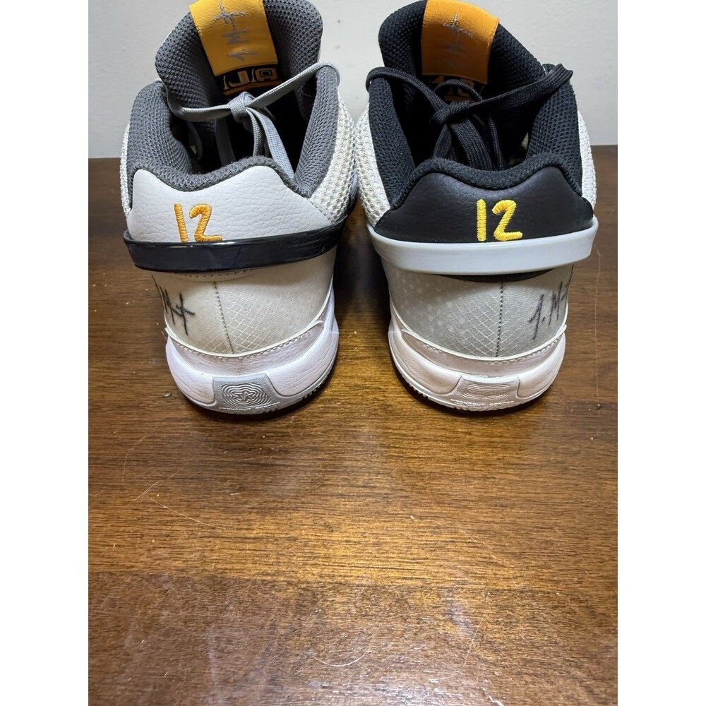 Nike Ja 1 Light Smoke Grey Sneaker White Gray Black Yellow DR8785-100 2023 8.5M - Picture 4 of 10